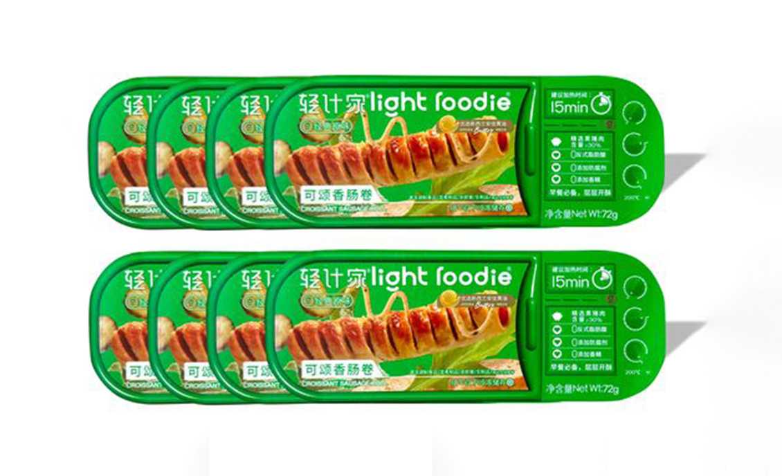 呂工機械可頌香腸卷全自動包裝解決方案，量產(chǎn)無憂